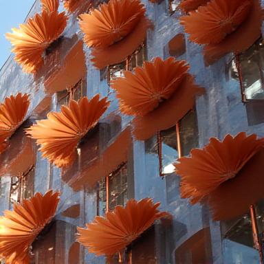 Architecture detail of the Vessel in Hudson Yards